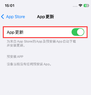 汉川苹果15维修中心如何让iPhone15APP自动更新